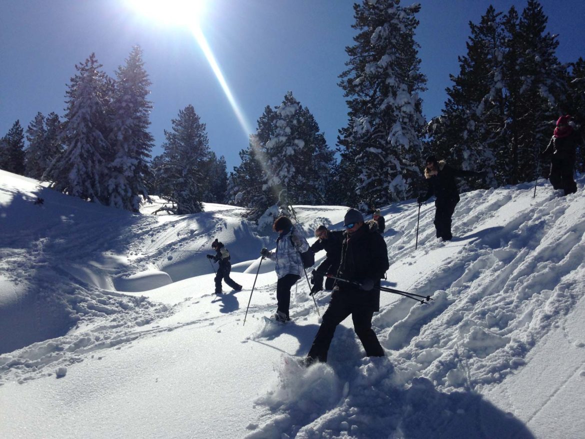 Raquettes à neige plateau de Beille Angaka