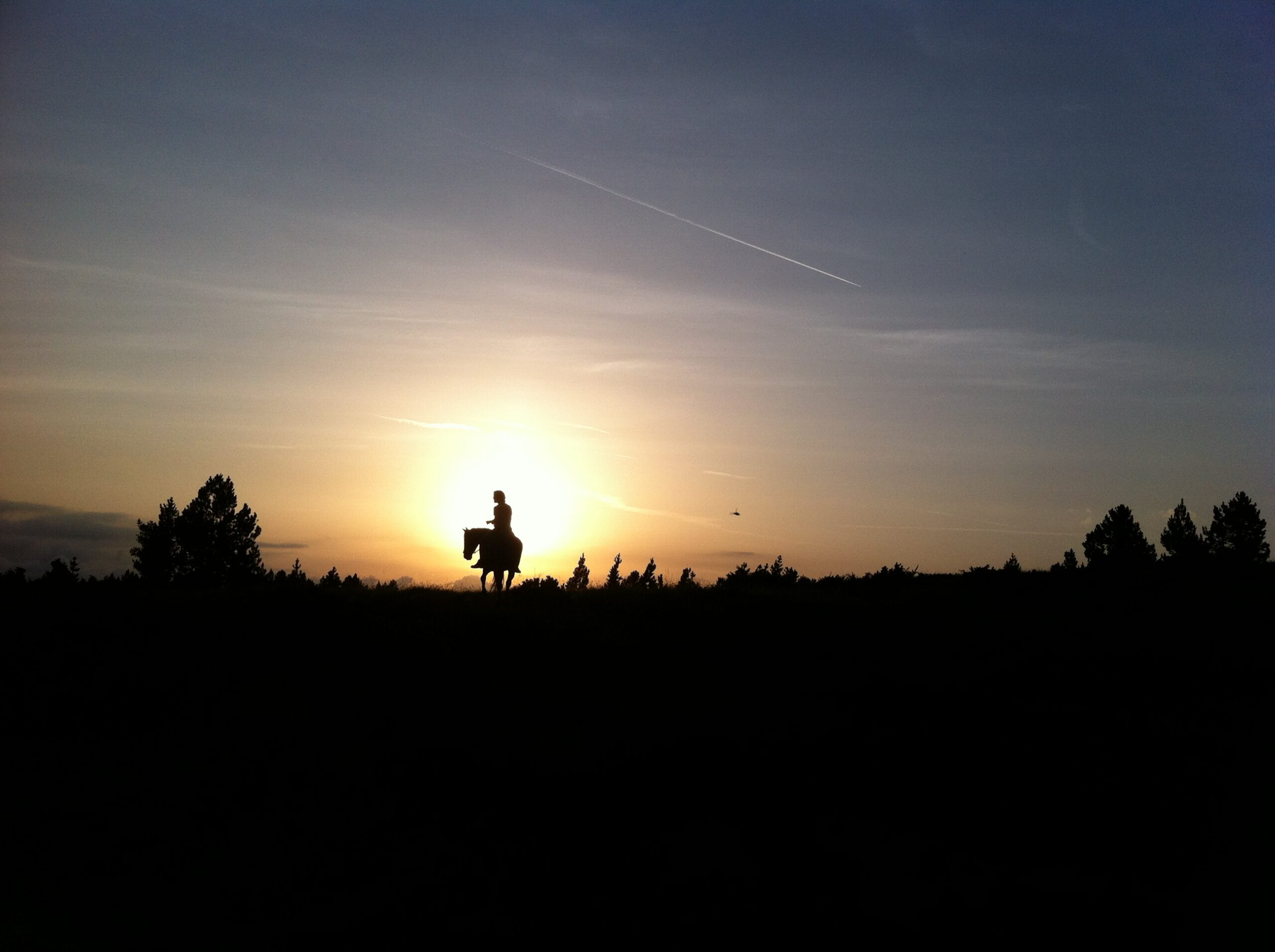 Rando cheval coucher de soleil Beille Rando cheval coucher de soleil Beille